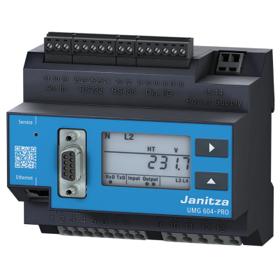 Мултифункционален мрежов анализатор за монтаж на DIN-шина, 128MB памет, Profibus комуникация, мониторинг до 40-ти хармоник