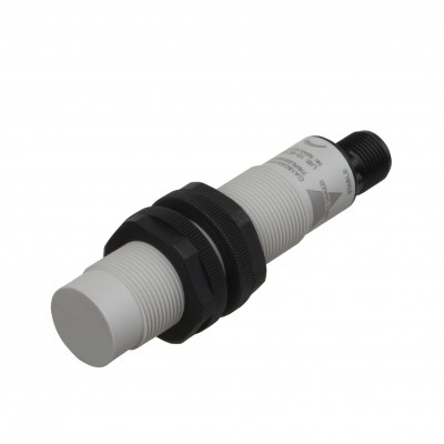 Капацитивен сензор - корпус от пластмаса (M18 x 70.0 mm), обхват 12 mm, изход PNP/NPN - програмируем, захранване 10 - 40 V DC, свръзване с конектор M12, раб. темп. от -30 до 85 °C, IP 67